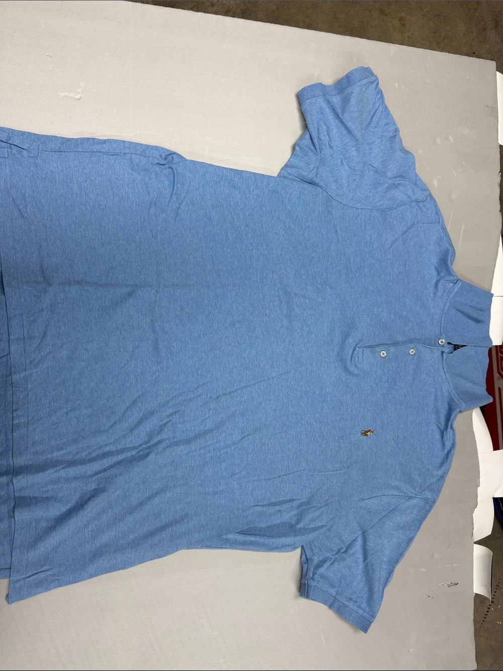 Ralph Lauren Men's Heather Sky Blue Polo